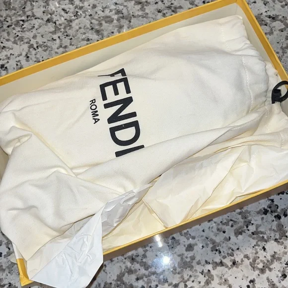 Fendi Sandal with fox fur Pom Poms - Picture 4 of 7